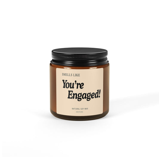 Engagement Scented Candle - You're Engaged! Gift for Couples, Newly Engaged Friend, Bride to Be, Bridal Shower or Wedding Gift