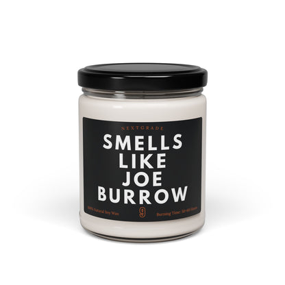 Smells Like Joe Burrow Candle - Football Themed Candle, Gift for Burrow Fan, Celebrity Prayer Candle, 9 oz Scented Candle