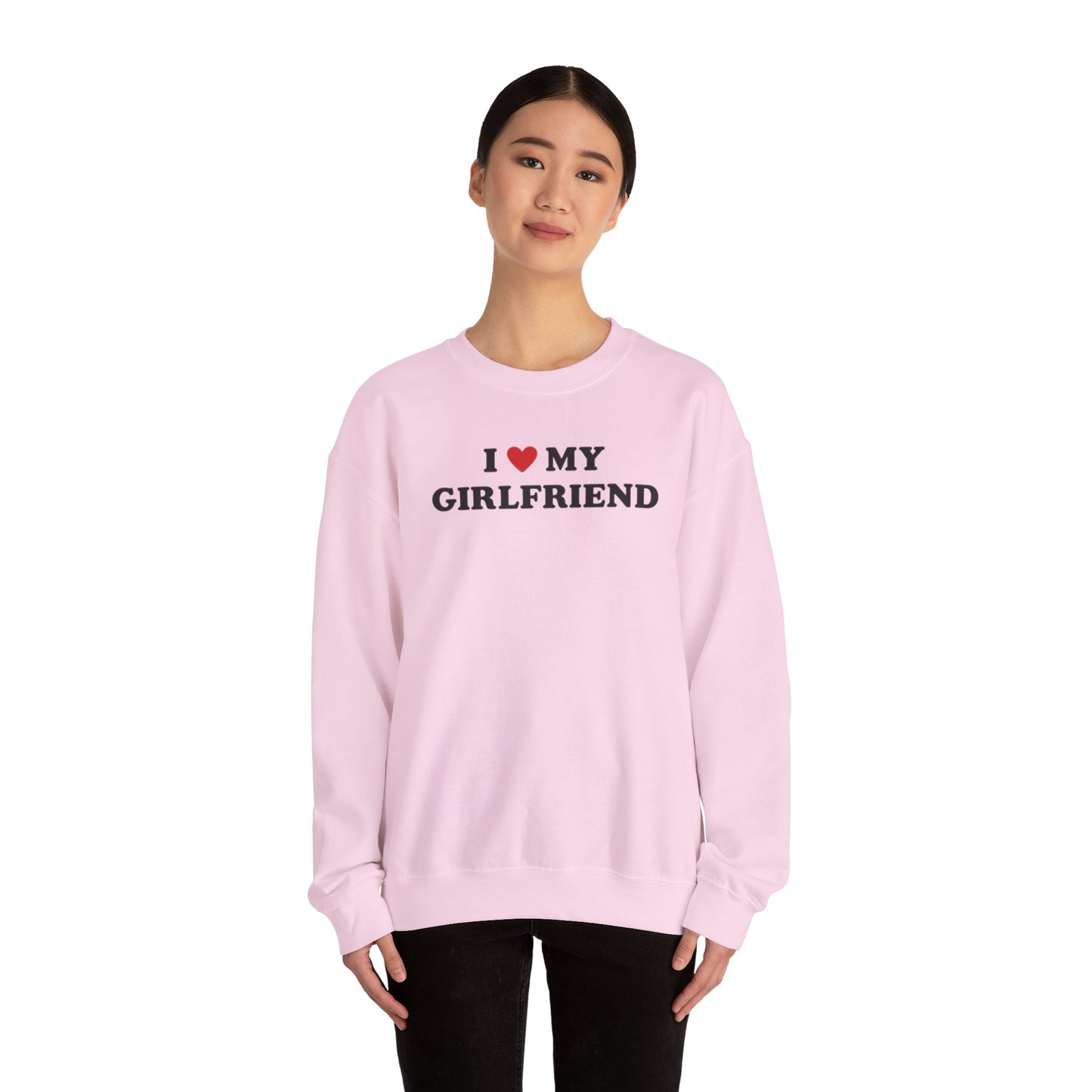 I Love My Girlfriend SweatShirt, I Heart My Girlfriend SweatShirt, Valentine's Day  SweatShirt , Valentine Gift, Boyfriend Shirt For Him