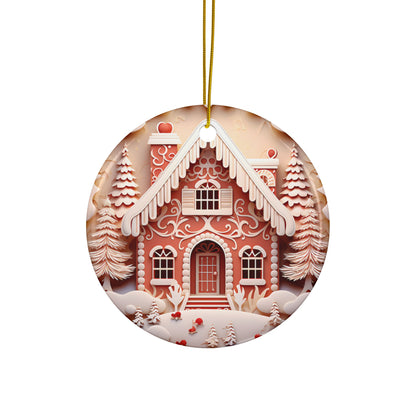 Personalized Decorative Ceramic Ornaments, Family Ornaments for Christmas, Holiday Decor, Unique Gift Ideas, Double-Sided Design