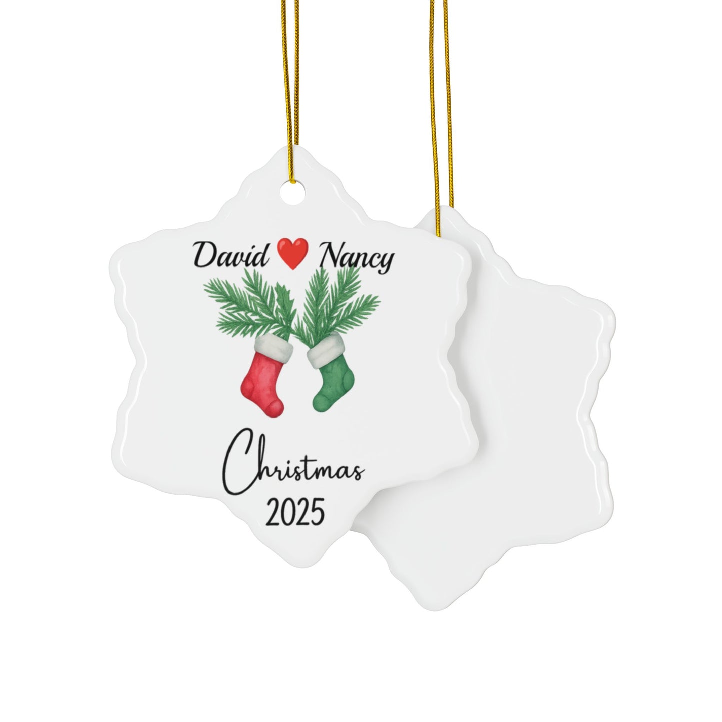 Personalized Couple Christmas Ornament 2025, Couple Ornament, Together Ornament, New Couple Keepsake, Christmas Gift For Couple