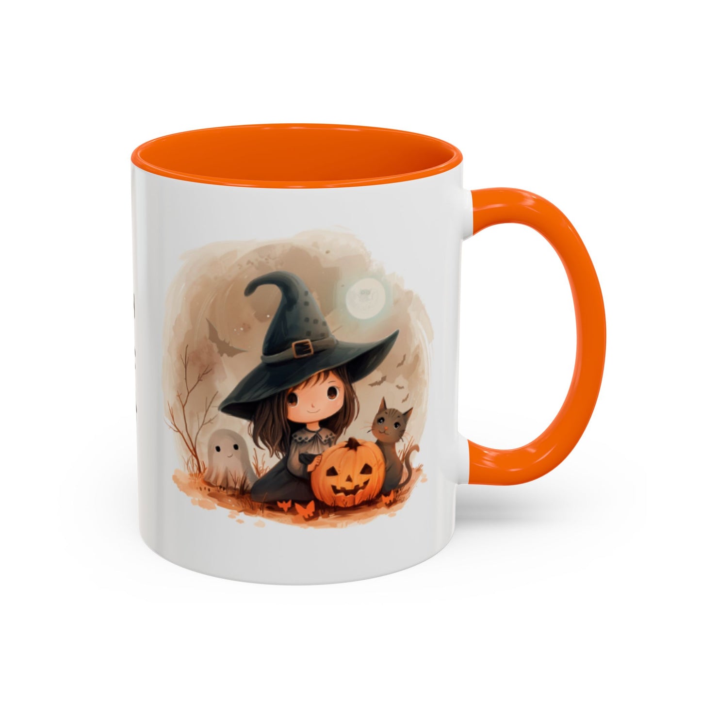 Personalized Witch Coffee Mug, Personalized Halloween Mug, Cute Witch Gift, Fall Decor, Coffee Cup for Kids
