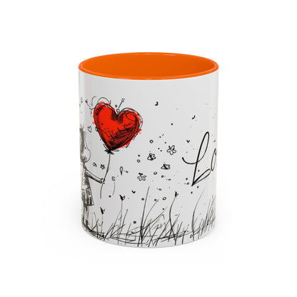 Romantic Coffee Mug, Love Gift for Coffee Lovers, Valentine's Day Mug, Couple Gift, Home Decor, Art Mug, Gift for Wife
