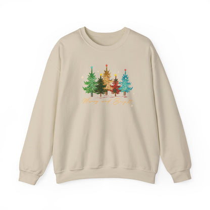 Cozy Christmas Trees Sweatshirt, Holiday Apparel, Warm Sweater Gift, Nature Lover Top, Christmas and Winter Essential, Christmas  day Gift