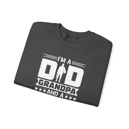 Veteran Grandpa  Cozy Casual Wear Sweatshirt, Father's Day Gift, Military Tribute, Proud Grandpa, Gift for Veteran's Grandpa, Military Pride