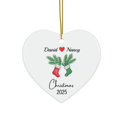 Personalized Couple Christmas Ornament 2025, Couple Ornament, Together Ornament, New Couple Keepsake, Christmas Gift For Couple