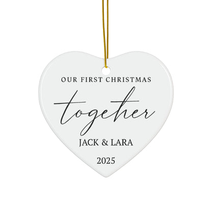 Personalized Couples Christmas Ornament, First Christmas Together Keepsake, New Couple Gift 2025, Gift for Couples, Family Keepsakes