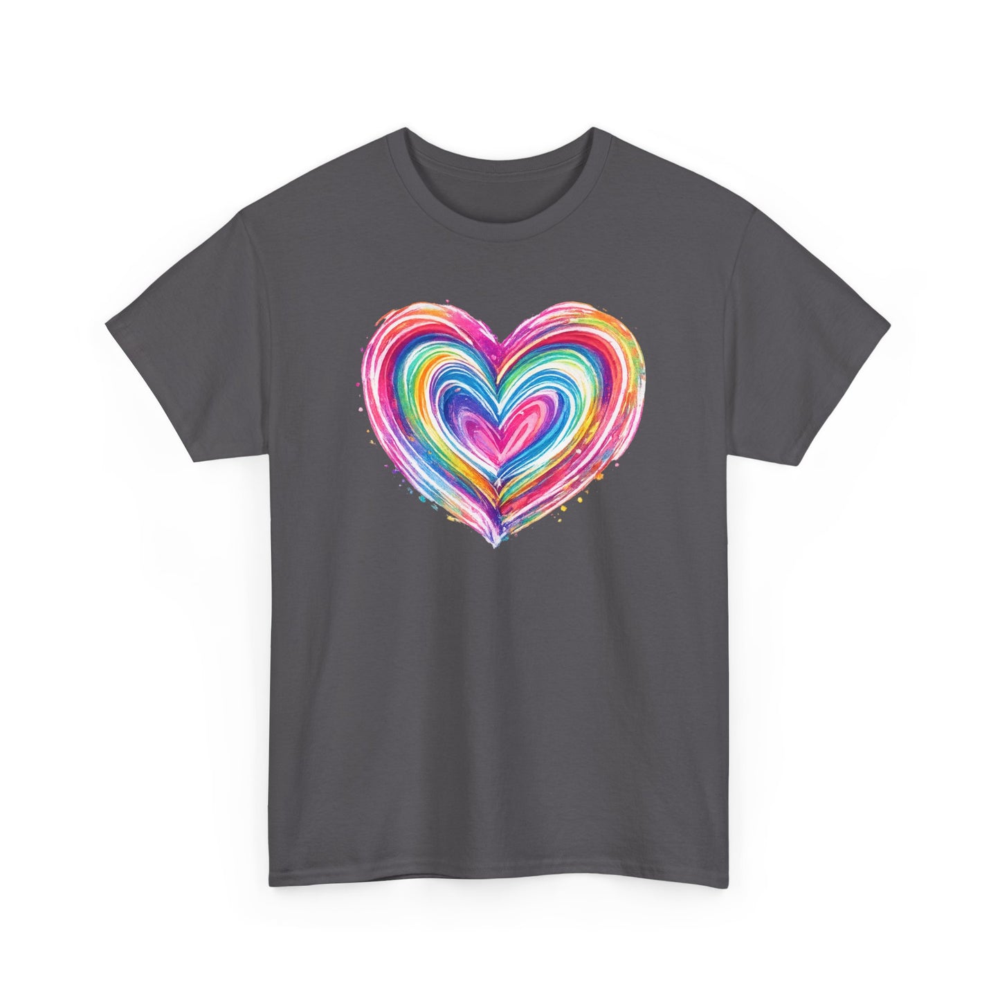 Comfort Colors Cute Heart Shirt, Brushstroke Heart Shirt, Anniversary Gift, Womens Love Shirt, Valentines Day Shirt, Coquette Valentine Tee