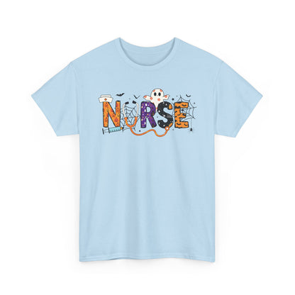 Nurse Graphic Tee, Funny T-Shirt for Nurses, Great Gift for Healthcare Workers, Nursing Student Apparel, Halloween-Themed Nursing Shirt