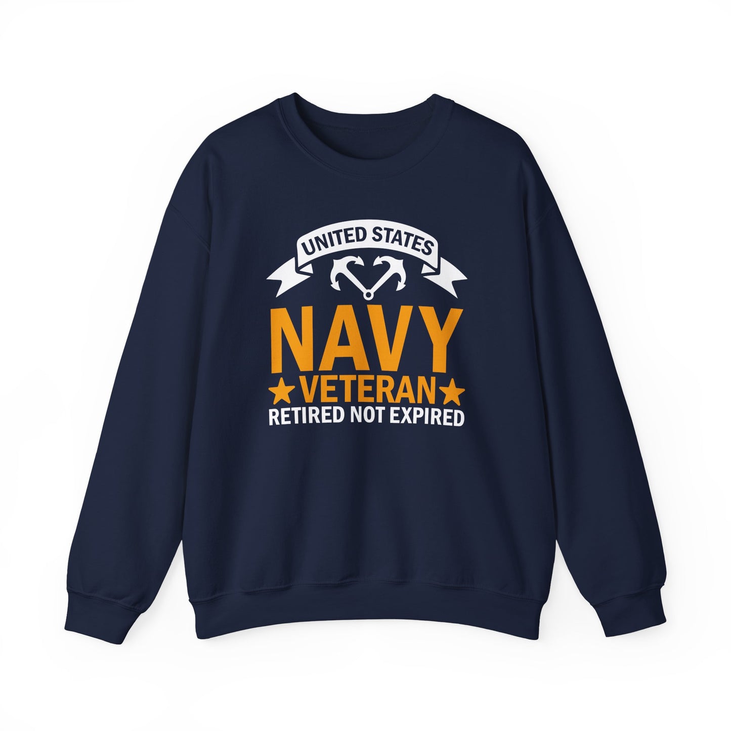 Navy Veteran Crewneck Sweatshirt, Military Pride Sweater,  Gift for Veterans, Retirement Gift, Casual Comfort Wear, Gift for mom