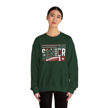 Senior 2026 Football Crewneck Sweatshirt | High School Senior Shirt | Gift For Senior | Gift For Friend