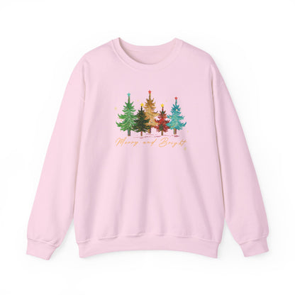 Cozy Christmas Trees Sweatshirt, Holiday Apparel, Warm Sweater Gift, Nature Lover Top, Christmas and Winter Essential, Christmas  day Gift