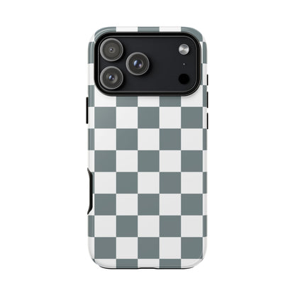 Stylish Checkerboard Phone Case, Durable Phone Cover, Unique Gift, iPhone 17 Pro, 17, 17 Air, 16, 15, 14, 13, 12, 11, X, XR, XS MAX