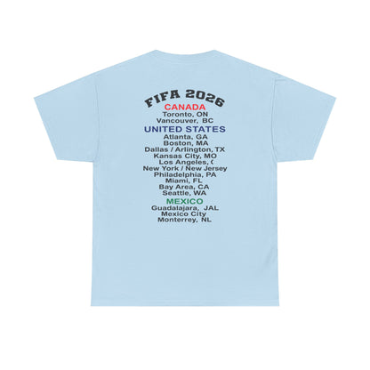 World Cup 2026 T-Shirt, Soccer Crest Tee, USA Canada Mexico Host Cities Shirt, Football Fan Apparel, Match Day Outfit, Tournament Gift