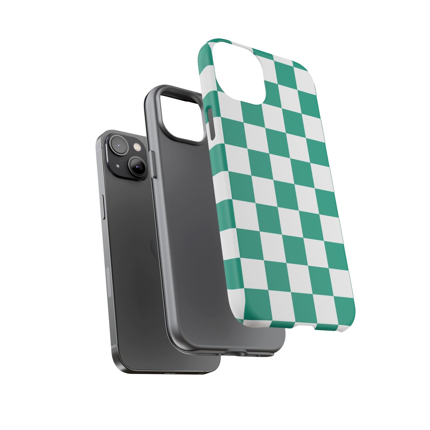 Checkered iPhone Case, Stylish Phone Cover,  Mobile Case For iPhone 17 Pro, 17, 16, 15, 14, 13, 12, 11, X, XR,XS MAX, Chic Gift for Her