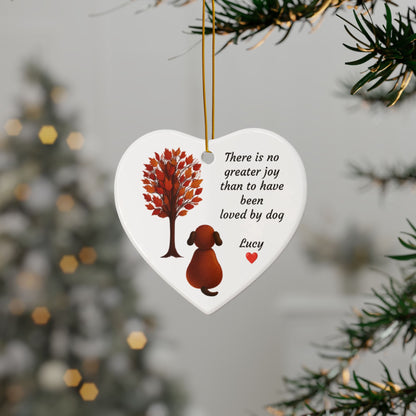 Personalized Decorative Ceramic Ornaments, Heartfelt Pet Memorial, Dog Lover Gift, Unique Holiday Decorations, Custom Keepsake Ornaments