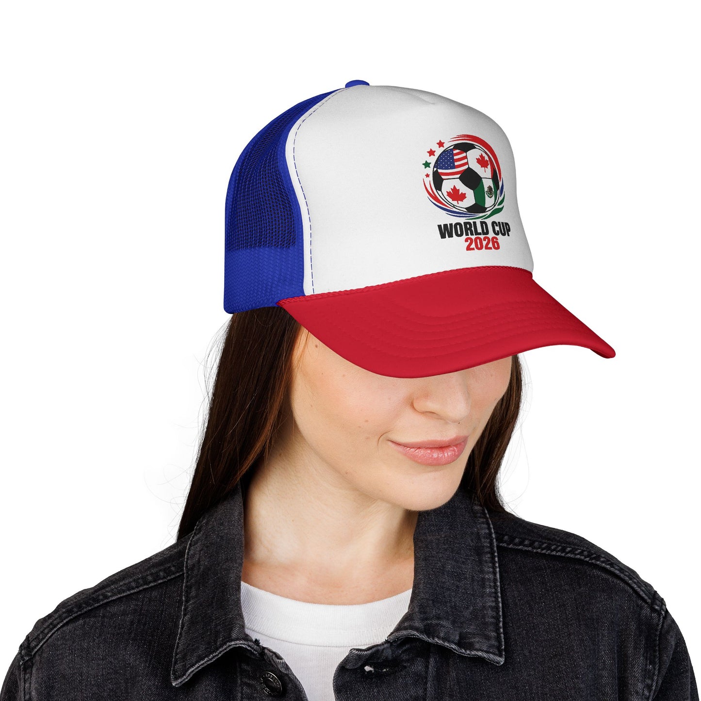 World Cup 2026 Trucker Hat, Soccer Ball Flag Cap, Adjustable Mesh Back Hat, Football Fan Gift, Match Day Accessory, Team Pride Baseball Cap