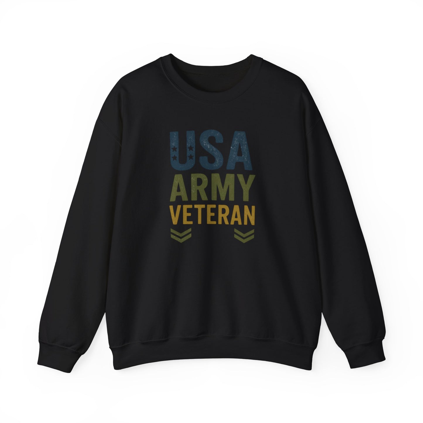 USA Army Veteran Crewneck Sweatshirt - Perfect Gift for Veterans, Military Appreciation, Sweatshirt For Navy Veteran, Patriotic Fashion