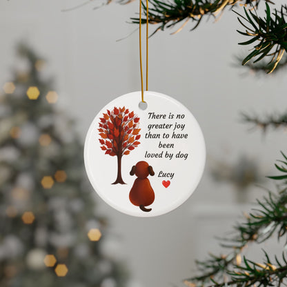 Personalized Decorative Ceramic Ornaments, Heartfelt Pet Memorial, Dog Lover Gift, Unique Holiday Decorations, Custom Keepsake Ornaments