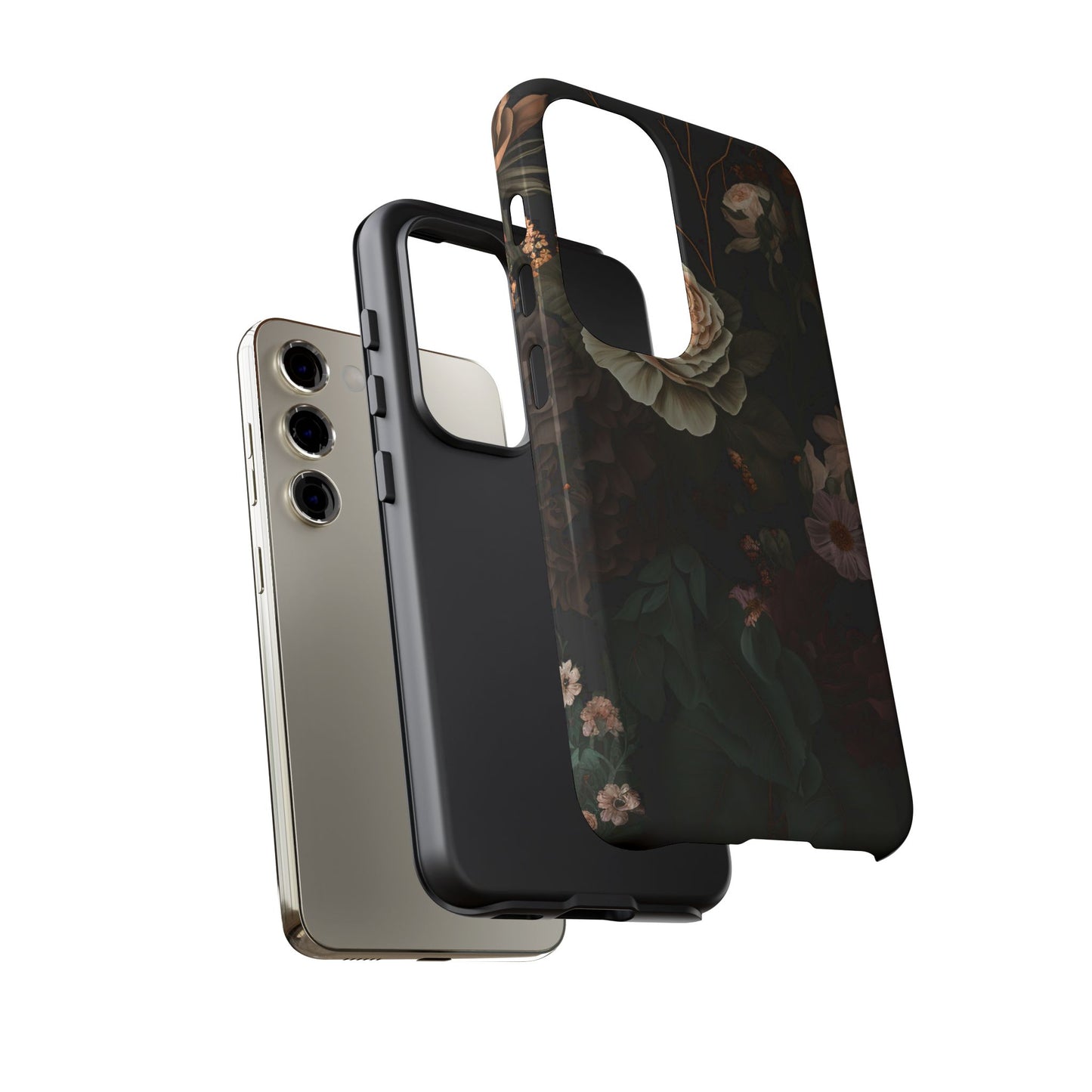 Floral Phone Case For iPhone And Samsung, Tough Cases, Flower Design, Stylish Protection, Gift for Her, Nature Lovers Accessory, Floral Gift