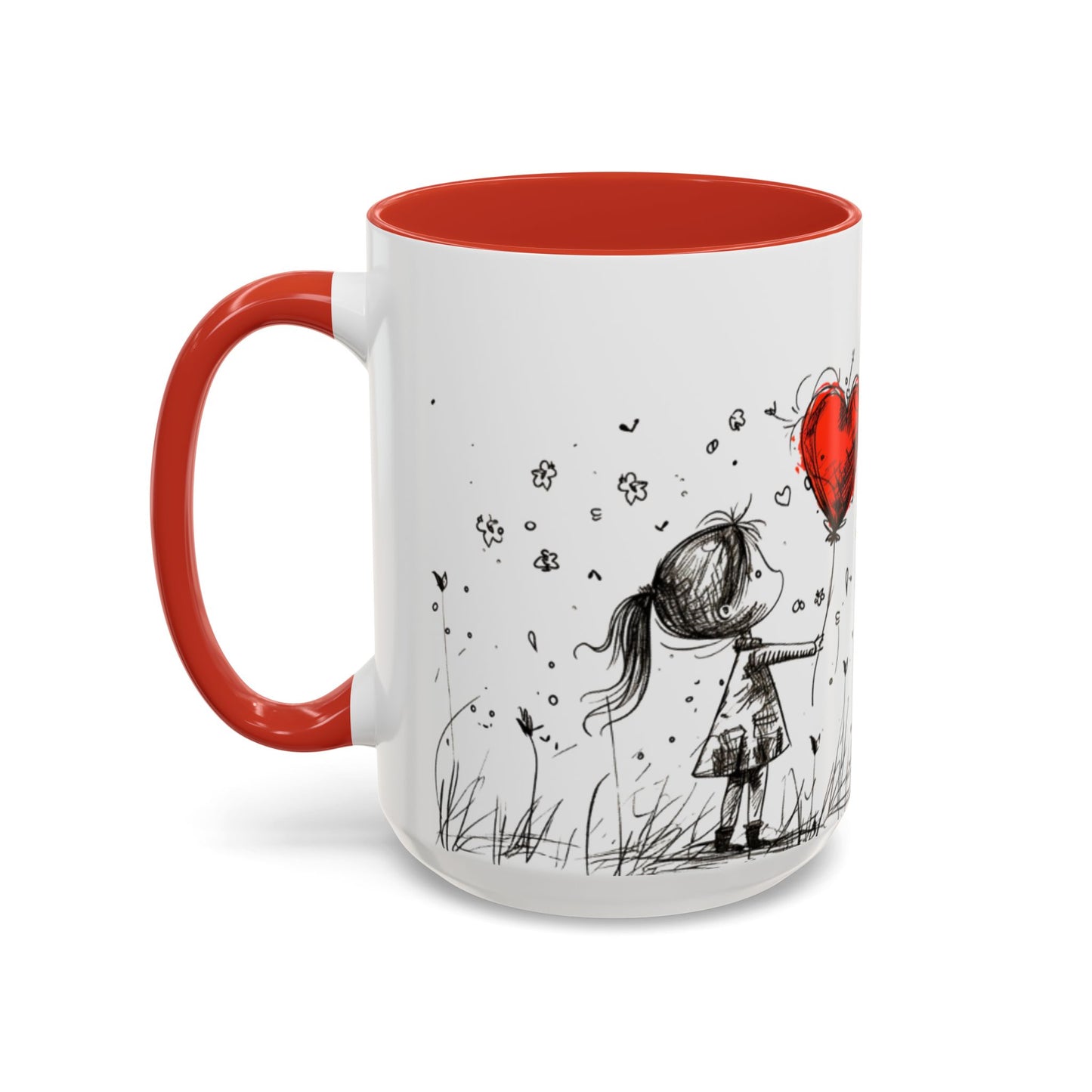 Romantic Coffee Mug, Love Gift for Coffee Lovers, Valentine's Day Mug, Couple Gift, Home Decor, Art Mug, Gift for Wife