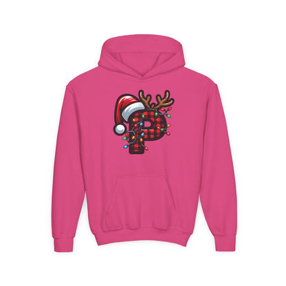 Personalized Festive Reindeer Hoodie for Kids, Christmas Sweatshirt hoodie, Holiday Gift, Cozy Winter Attire, Personalized Youth Hoody