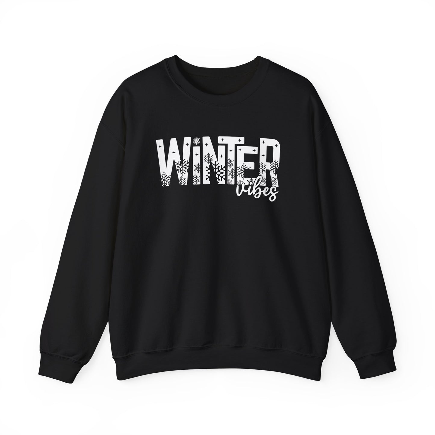 Winter Vibes Sweatshirt Snowy Aesthetic Pullover | Cute Winter Shirt for Women | Cold Weather Hoodie Alternative | Christmas Season Sweater