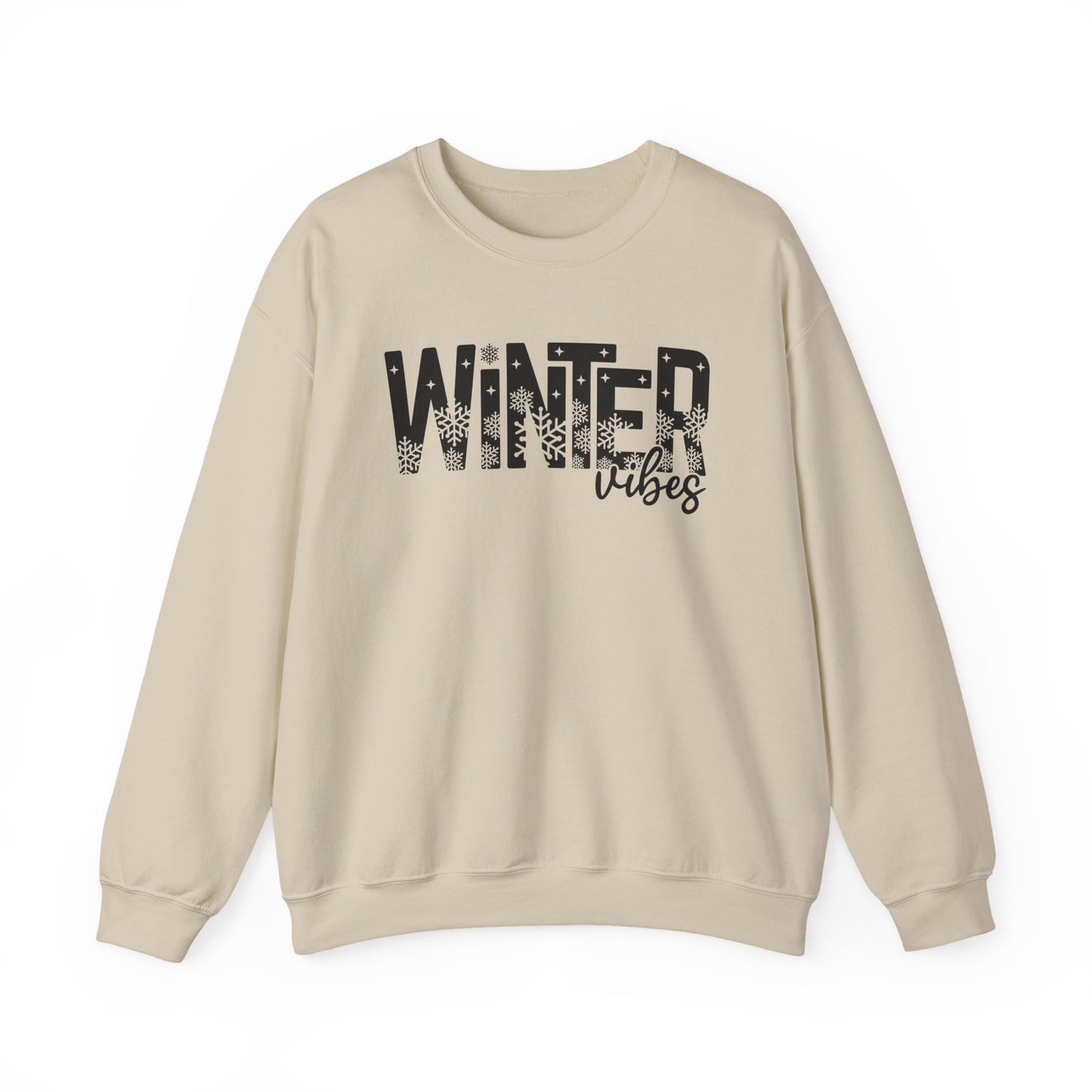 Winter Vibes Sweatshirt Snowy Aesthetic Pullover | Cute Winter Shirt for Women | Cold Weather Hoodie Alternative | Christmas Season Sweater