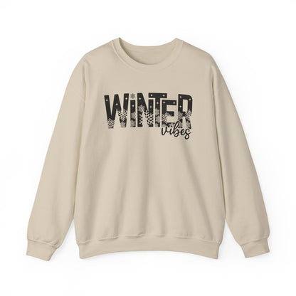 Winter Vibes Sweatshirt Snowy Aesthetic Pullover | Cute Winter Shirt for Women | Cold Weather Hoodie Alternative | Christmas Season Sweater