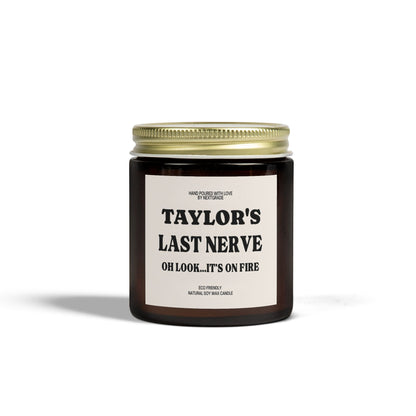 Personalized Scented Candles, Custom Last Nerve Candle, Custom Name Candle, Funny Gift, Personalized Candle Gift, Funny Candle, Birthday