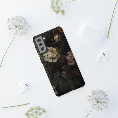 Floral Phone Case For iPhone And Samsung, Tough Cases, Flower Design, Stylish Protection, Gift for Her, Nature Lovers Accessory, Floral Gift