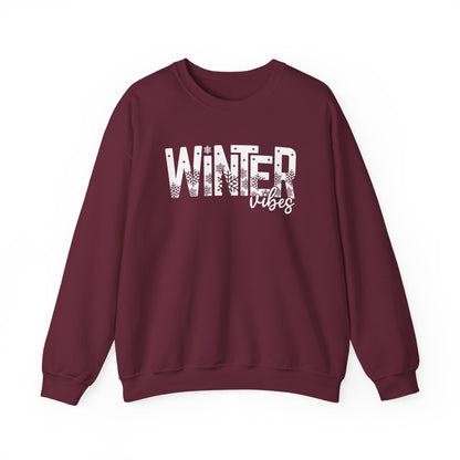 Winter Vibes Sweatshirt Snowy Aesthetic Pullover | Cute Winter Shirt for Women | Cold Weather Hoodie Alternative | Christmas Season Sweater