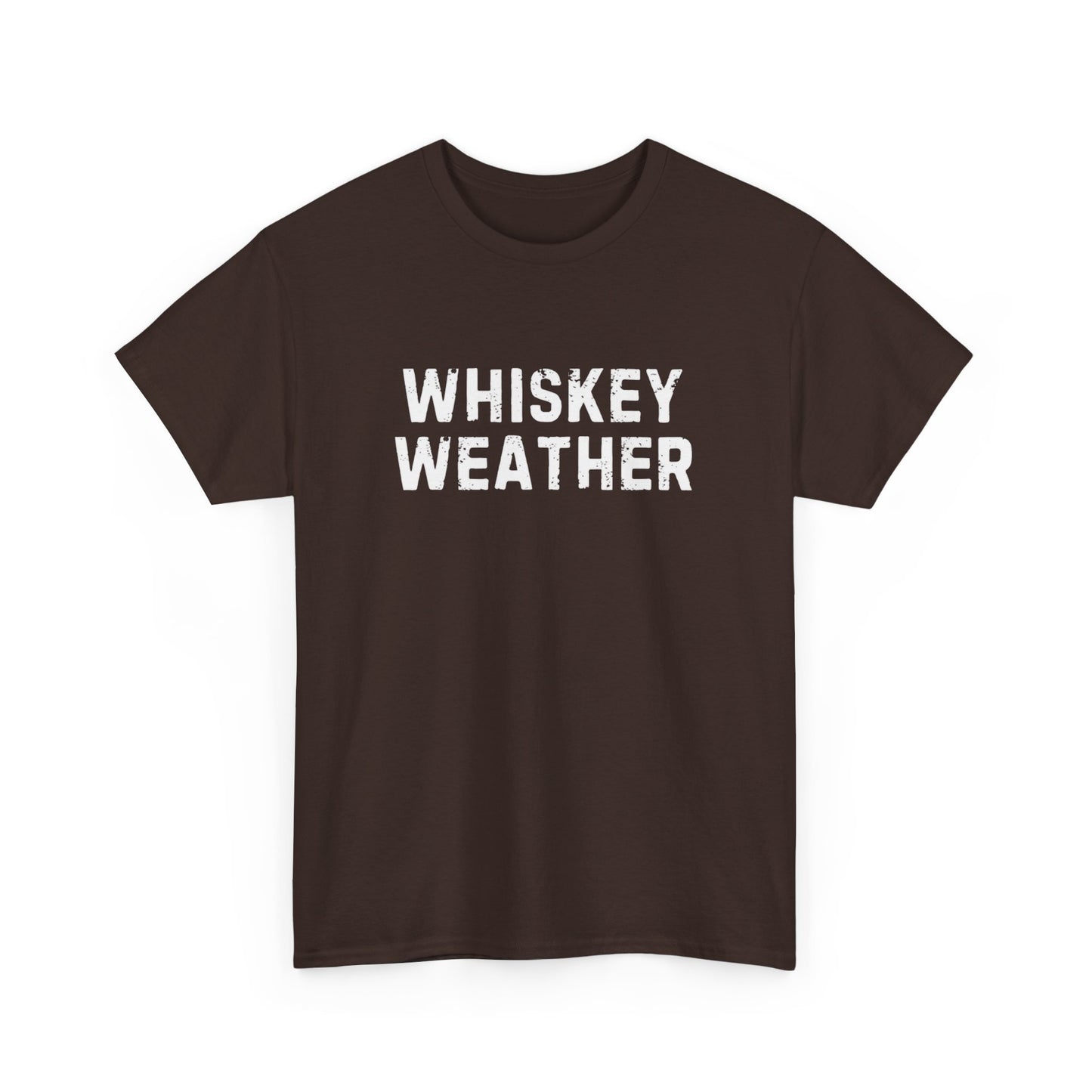 Whiskey Weather Tee, Cotton T-Shirt for Casual Outings, Gift for Beer Lovers, Cozy Fall Apparel, Perfect for Birthdays, Parties
