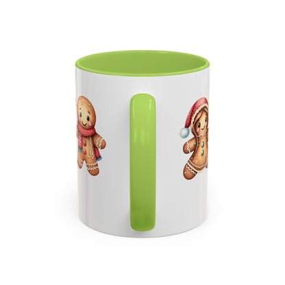 Personalized Gingerbread Friends Coffee Mug, Holiday Mug, Christmas Decor, Personalized Coffee Cup, Gift for Her, Winter Wonderland