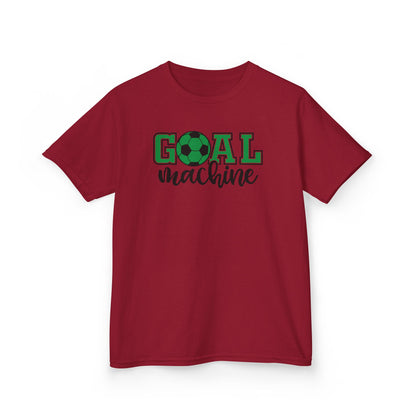 Goal Machine Kids T-Shirt, Green Soccer Ball Graphic Tee, Youth Soccer Shirt, Fun Sports Tee for Boys and Girls, FIFA World CUP 2026 Shirt