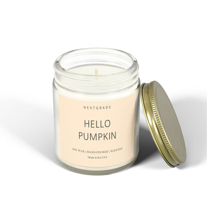 Hello Pumpkin | Cozy Home Decor, Fall Gifts, Relaxing Aromatherapy, Seasonal Candle, Halloween Candle, Scented Candle