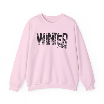 Winter Vibes Sweatshirt Snowy Aesthetic Pullover | Cute Winter Shirt for Women | Cold Weather Hoodie Alternative | Christmas Season Sweater
