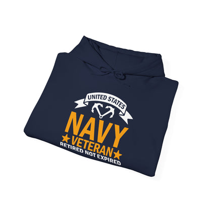 Navy Veteran Sweatshirt Hoodie, Military Retro Hoodie, Veteran's Gift, Proud Veteran Apparel, Memorial Day gift, Veteran's Day Apparel