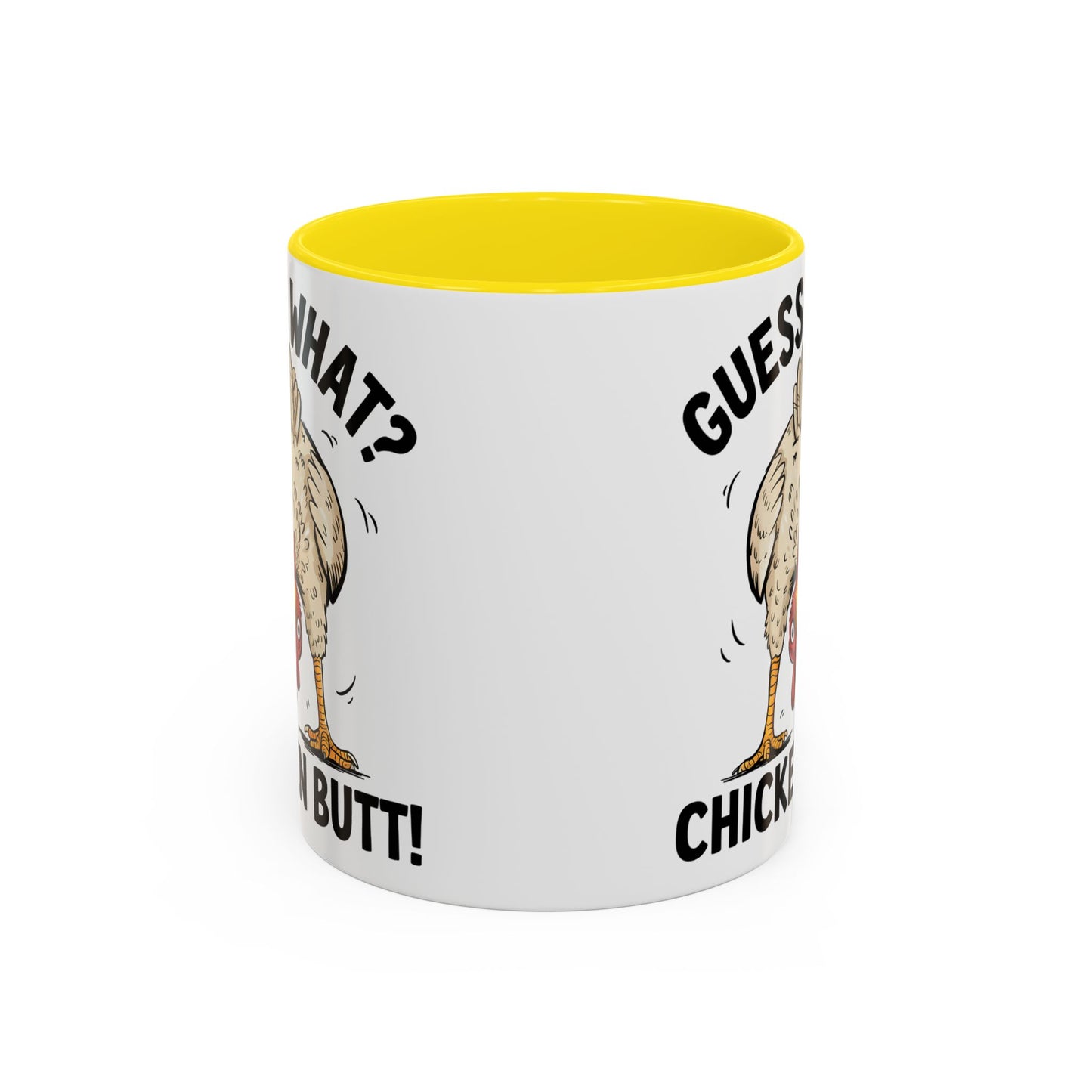 Funny Chicken Mug, Guess What? Chicken Butt! Coffee Mug, Farm Humor Mug, Rooster Joke Cup, Gift for Chicken Lovers, Gag Gift Mug