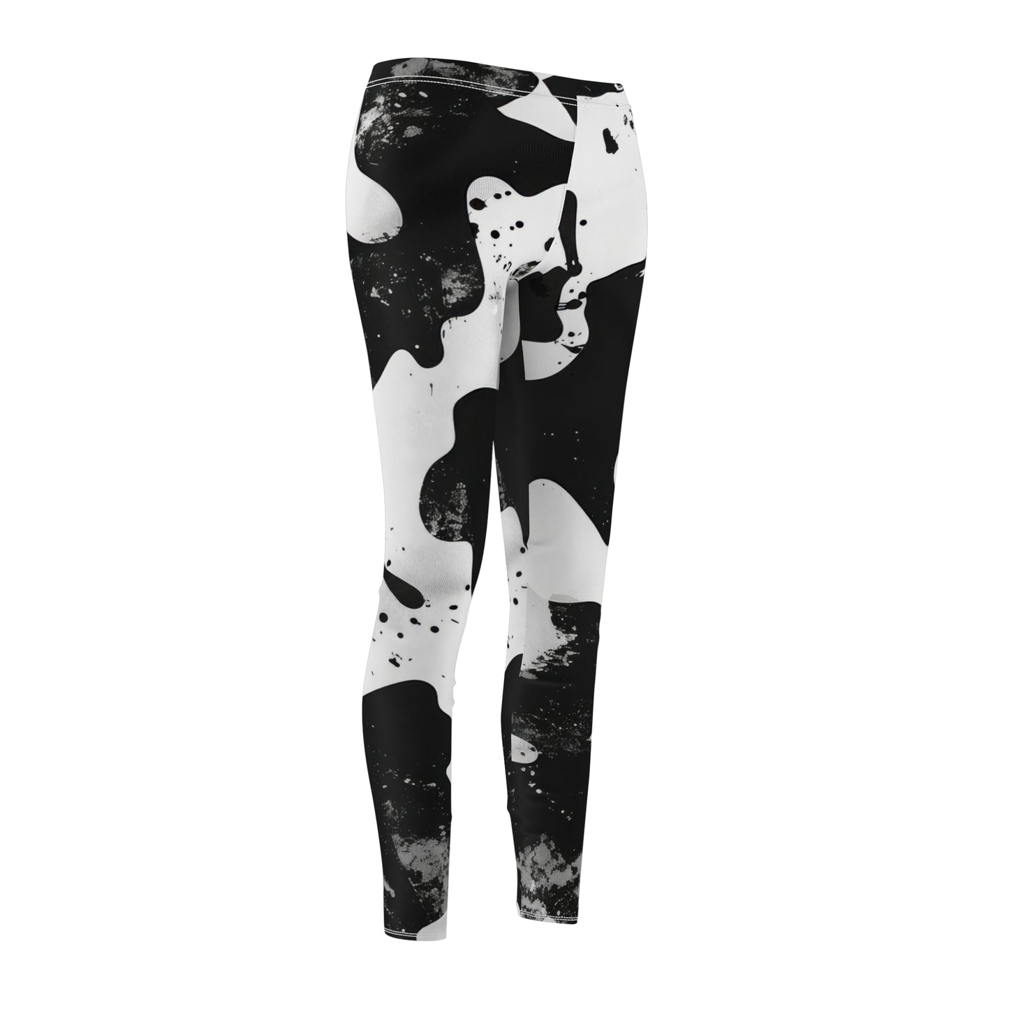 Trendy Black And White Leggings for Women, Casual Fitness Leggings, Stylish Athleisure Wear, Perfect for Yoga And Everyday Use