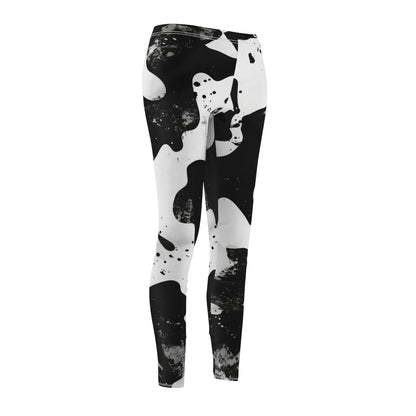 Trendy Black And White Leggings for Women, Casual Fitness Leggings, Stylish Athleisure Wear, Perfect for Yoga And Everyday Use