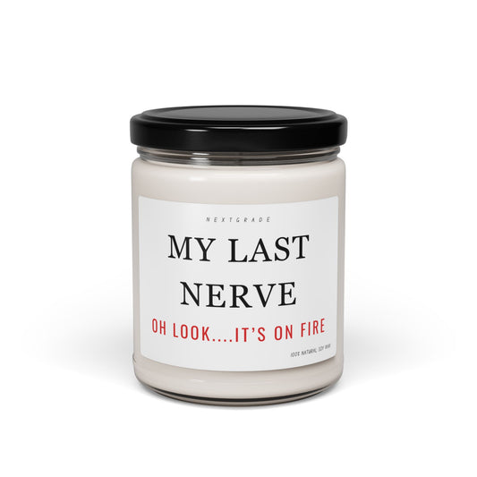 NEXTGRADE Gifts for Women, My Last Nerve Candle - Birthday Christmas Unique Gifts for Adults, Women, Her, BFF, Sister