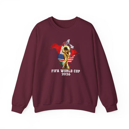 World Cup 2026 Trophy Sweatshirt, USA Soccer Crewneck, Football Fan Pullover, Vintage Soccer Graphic, Match Day Gift