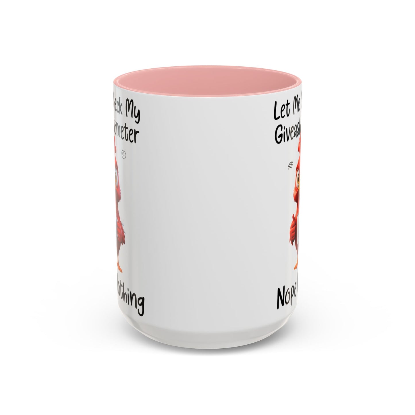 Funny Giveashitometer Mug | Sarcastic Coffee Mug with Rooster | Sassy Office Mug | Gift for Coworkers Friends