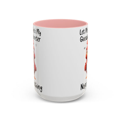 Funny Giveashitometer Mug | Sarcastic Coffee Mug with Rooster | Sassy Office Mug | Gift for Coworkers Friends
