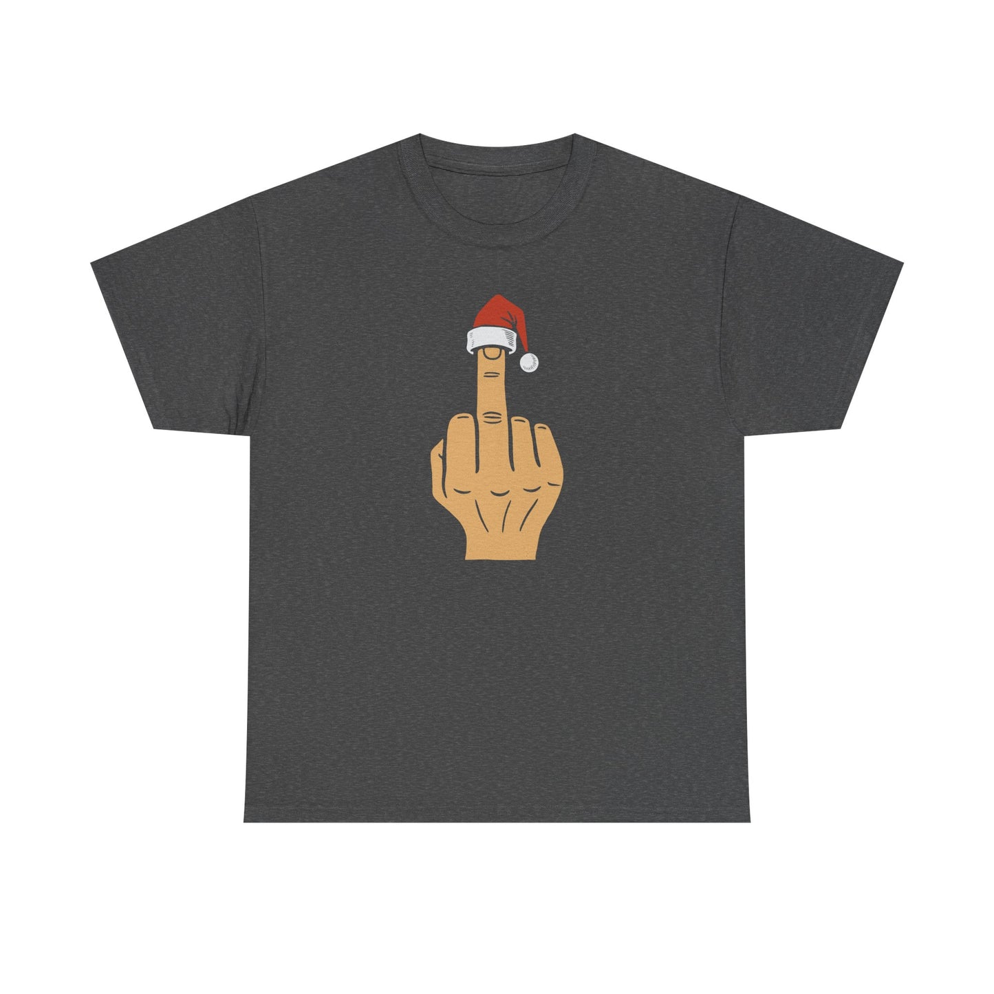 Santa Middle Finger Tee | Funny Offensive Christmas Shirt | Naughty Christmas Shirt | Funny Holiday TShirt for Adults | Sarcastic Santa Gift
