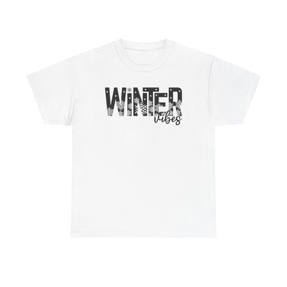 Winter Vibes T-Shirt Snowflake Winter Graphic Tee Cozy Holiday Shirt Christmas Season Shirt Cute Winter Aesthetic Tee for Women