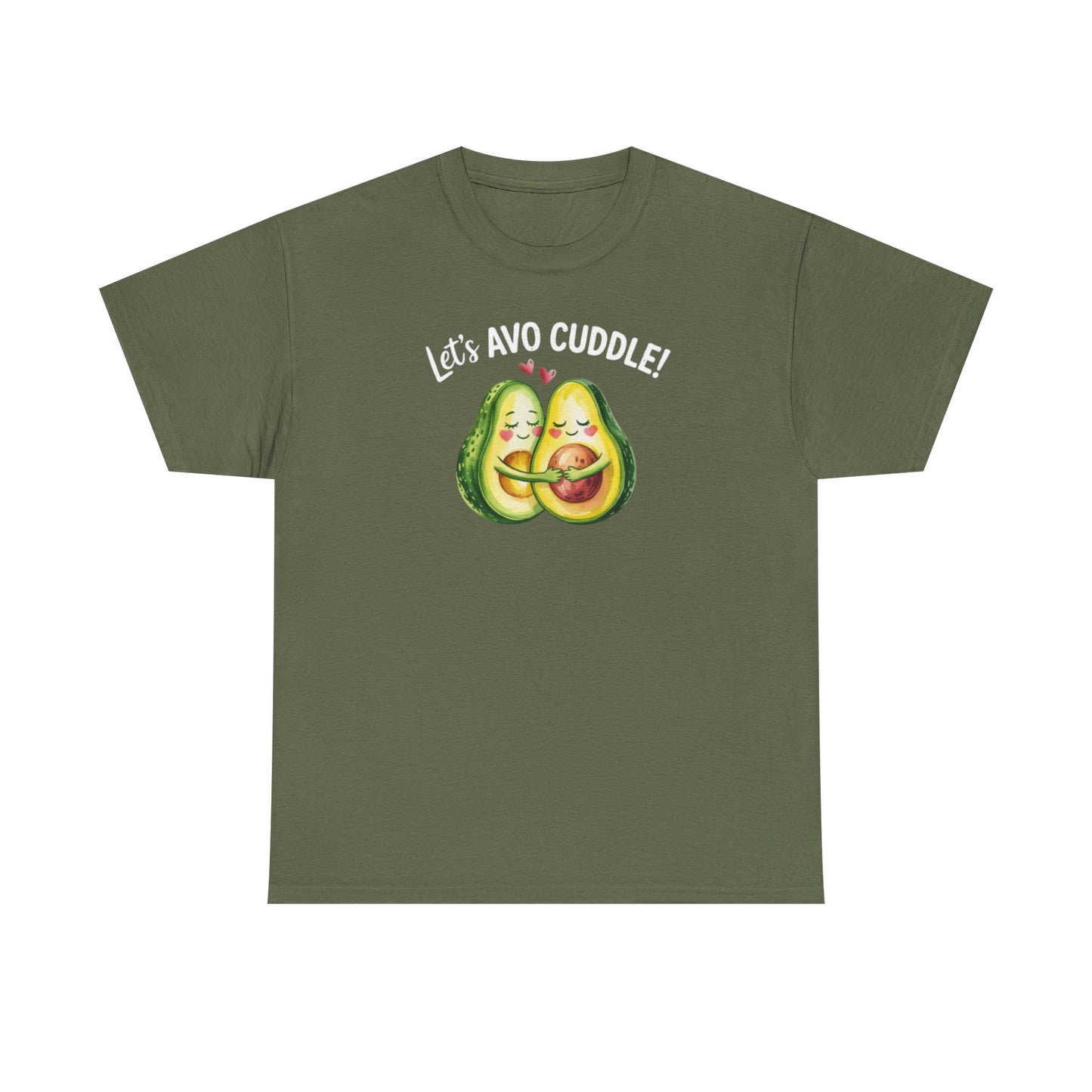 Let's Avo Cuddle Avocado Shirt | Cute Pun Food Lover Tee | Couples Matching Shirt | Anniversary Gift for Him Her | Funny Avocado Tee