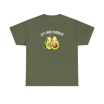 Let's Avo Cuddle Avocado Shirt | Cute Pun Food Lover Tee | Couples Matching Shirt | Anniversary Gift for Him Her | Funny Avocado Tee