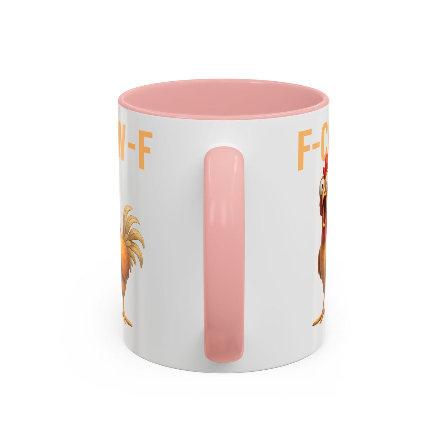 Funny Rooster Mug F-CAW-F Chicken Coffee Mug, Adult Humor Farm Animal Cup, Chicken Meme Mug, Gag Gift 11oz 15oz